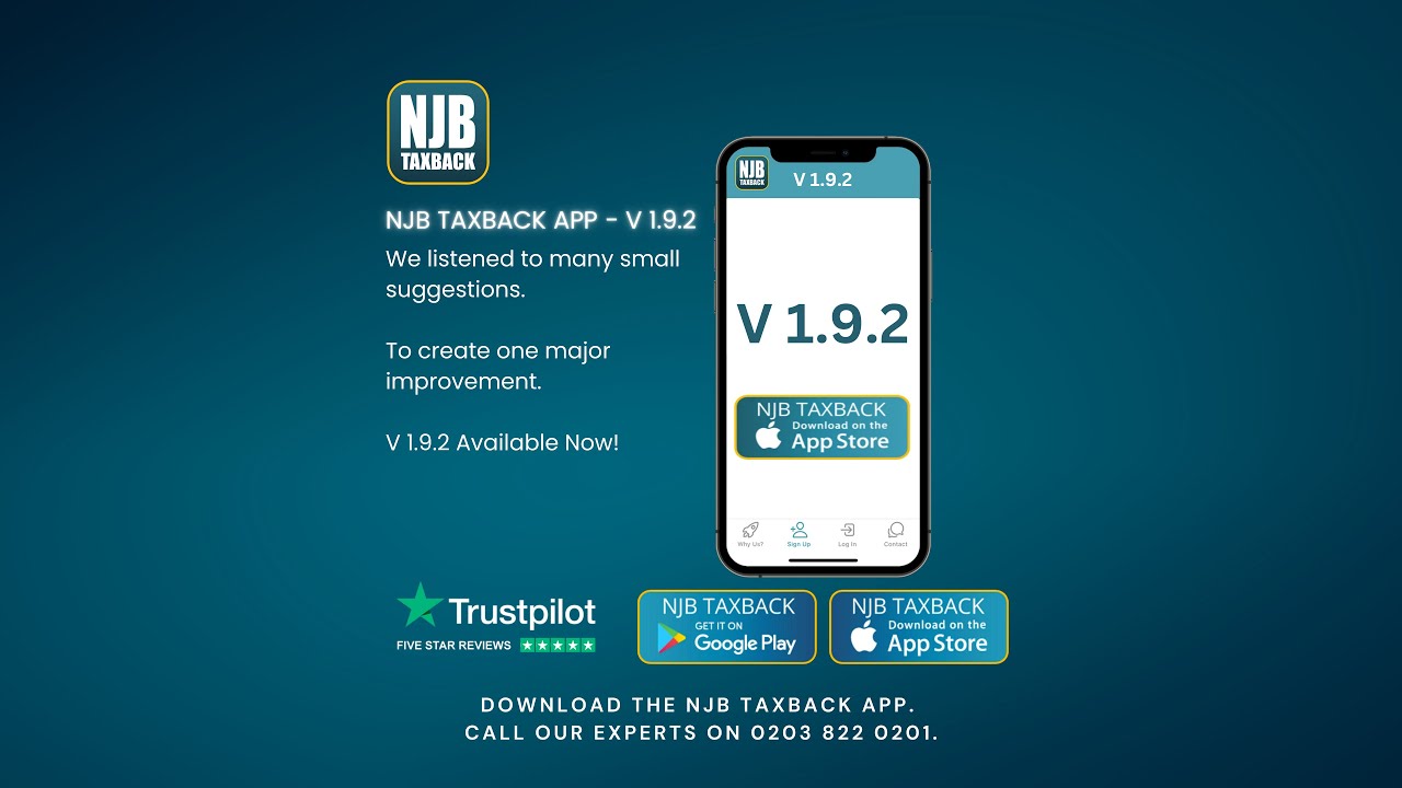 🚀 NJB TAXBACK App V 1.9.2 – Major Update You Need to Know! - YouTube