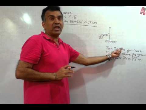 Example on vertical motion - CIE Mechanics 1 - YouTube