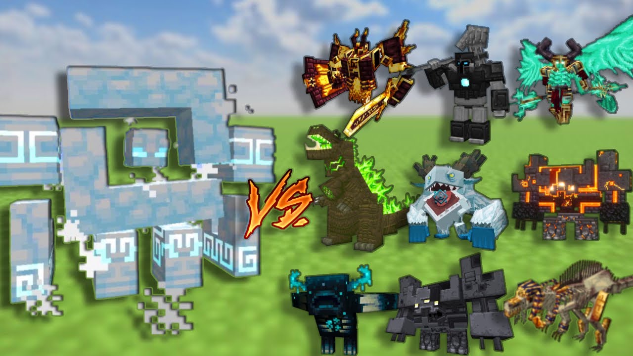 Cumulonimbus Vs Minecraft Famous 1.20.1 Bosses | Minecraft Mobbattle