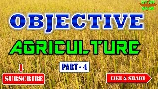OBJECTIVE_AGRICULTURE_PART_4_IMPORTANT_FOR_ICAR_JRF , AFO&All_Agricultural_Exams