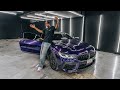 I wrapped my 2023 bmw m8 competition purple  mods