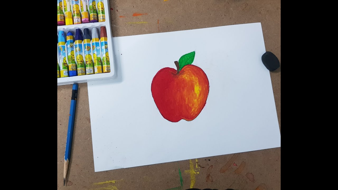 Vẽ Quả Táo | How To Draw An Apple | Kim Thành Cần Giờ - Youtube