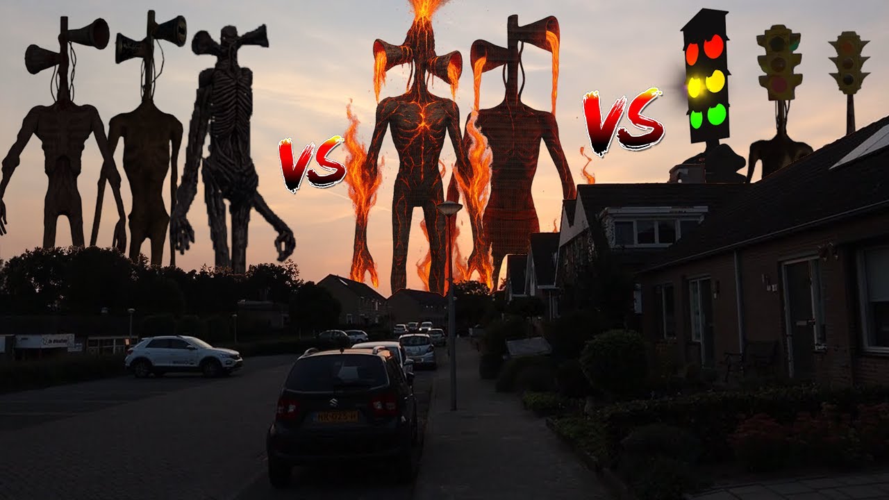 TEAM Traffic Light Head VS Magma & Eruption Siren Head VS TEAM Siren Head