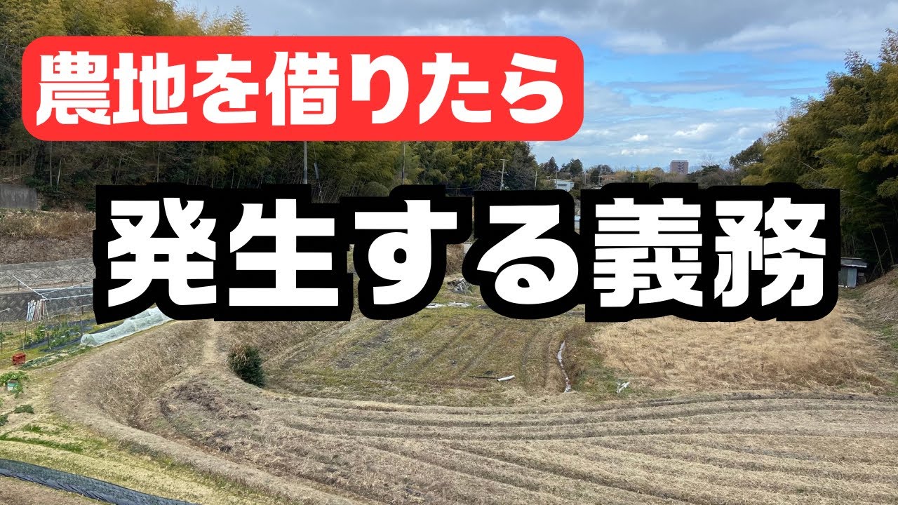 【初心者必見】農地を借りたら発生する義務3選