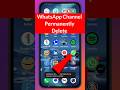 WhatsApp Channel Permanently Delete | How To Delete WhatsApp Channel | WhatsApp Channel Delete