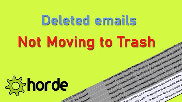 Deleted Emails Still Showing in Horde Webmail