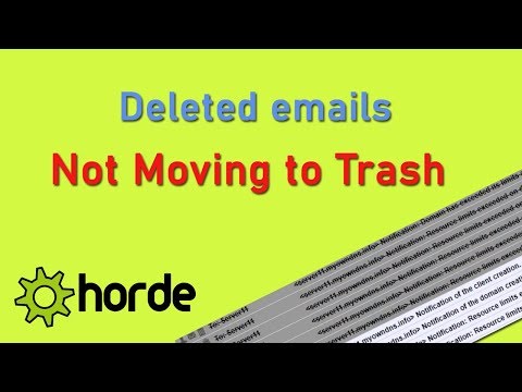 Deleted Emails Still Showing in Horde Webmail