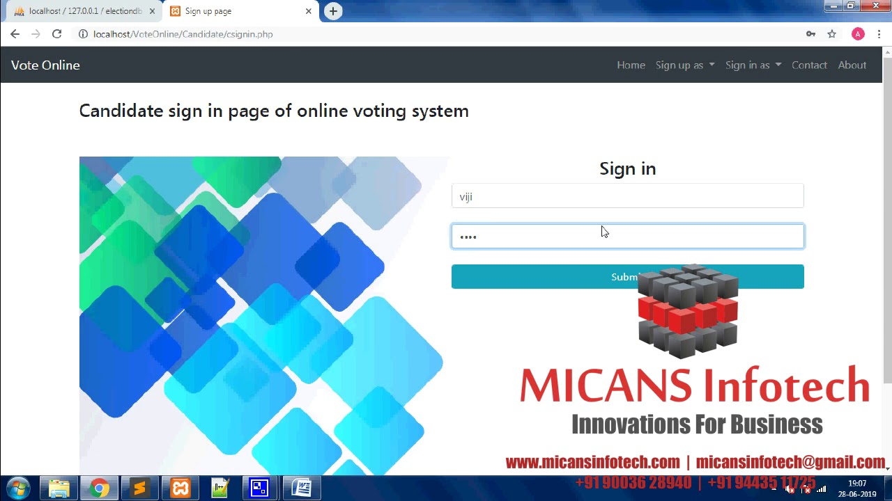 PHP SOURCE CODE FOR ONLINE VOTING SYSTEM WITH AUTHORIZATION - YouTube