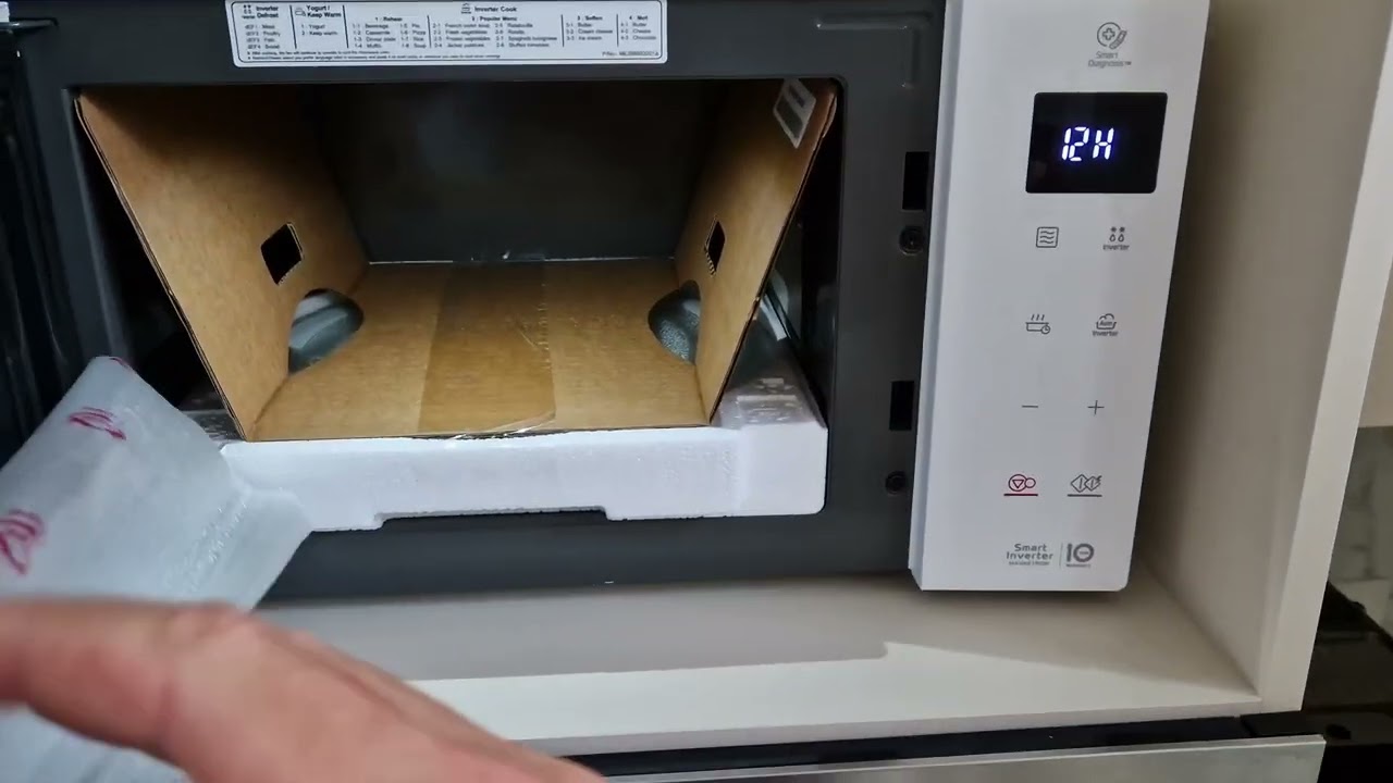 MS23NECBW microwave YouTube išpakavimas/Unboxing Mikrobangų - печь Микроволновая krosnelė oven/Распаковка LG
