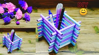 How to make pen holder with paper II pen holder from paper easy II My Art House