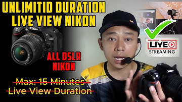 Unlimited !! Live View Duration Nikon DSLR For Webcam | Fix Limited Duration Live View DSLR