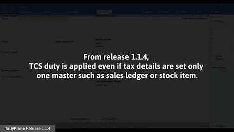HBS SOLUTIONS PVT. LTD. | How to Set Up TCS Masters in TallyPrime | TallyHelp