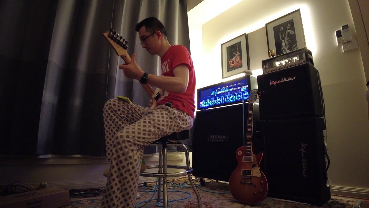 纪念开箱 Hughes and Kettner Triamp mk3 搬箱子闪到腰了 只能弹点清淡的 度智吉他 Austin Chen