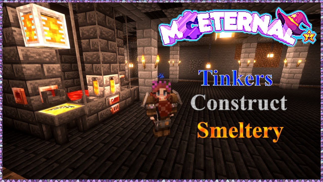 Minecraft: MC Eternal 2 (Ep. 2)House, Mining, Fishing, Tinkers Construct Smeltery, Accidental Alloy