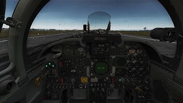 DCS World 2.5.2 Open Beta: rain on canopy glass effect.