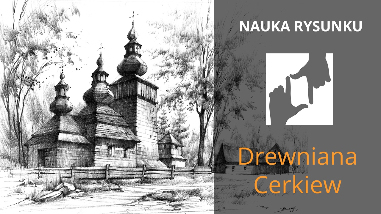 Drewniana Cerkiew Nauka Rysunku Dominpleastern Church Drawing Tutorial