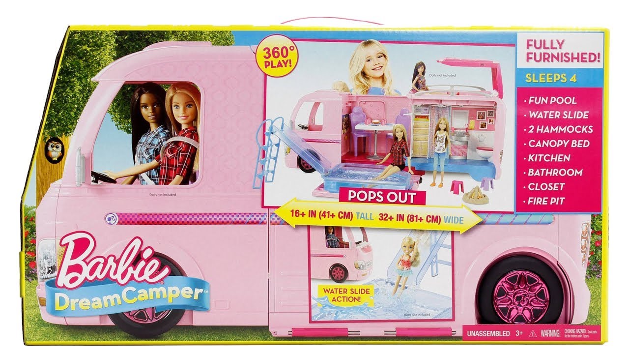 Barbie Dream Camper 2017 Unboxing Toy 