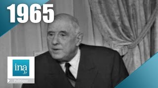 Charles de Gaulle  Campagne présidentielle 1965 (2ème tour) | Archive INA