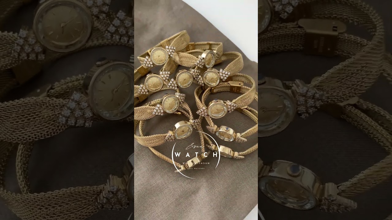 Vintage Style Gold Round Bracelet Watch for Women 