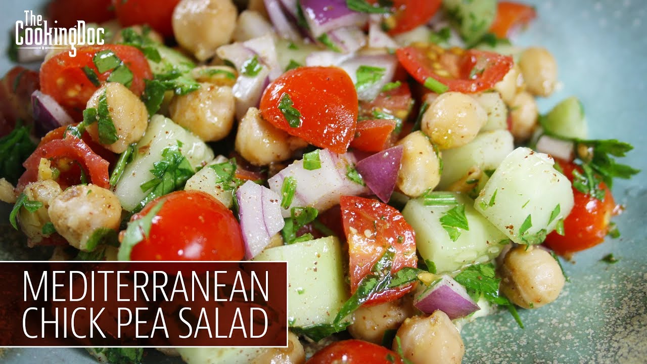 Mediterranean Chick Pea Salad | THE COOKING DOC - YouTube