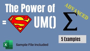 Power of SUM in Excel | Advanced Sum Function Examples - Amazing!