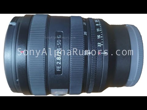 First leaked image of the new Sony 24-50mm f/2.8 G lens!