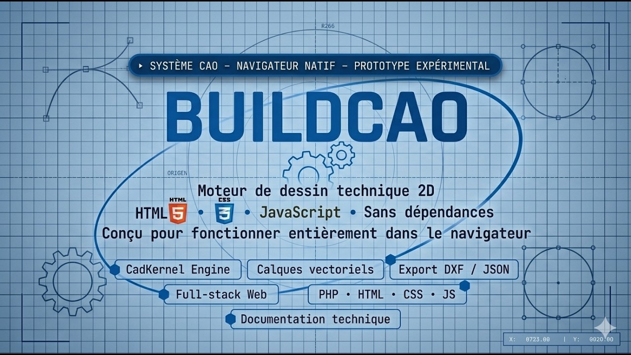 BuildCAO CAD - JavaScript CAD Prototype