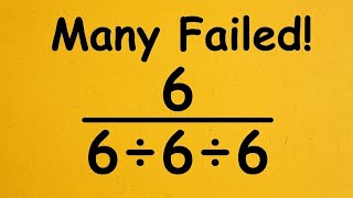 Ony 5 out of 100 students got this right ✅️ Are you among the 5/PEMDAS Math challenge 
