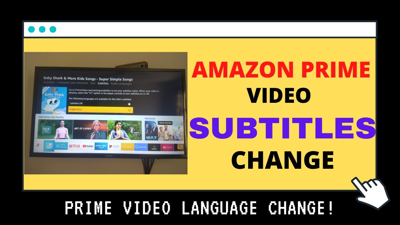 how to change language in prime video tv