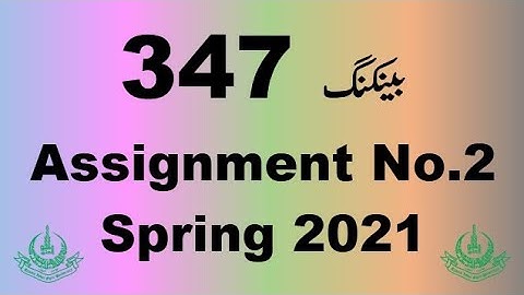AIOU Code 347 Solved Assignment No.2 Autumn 2021