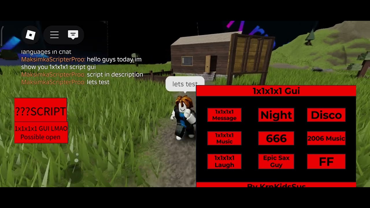 ROBLOX 1x1x1x1 SCRIPT GUI MOBILE 2025 YouTube 