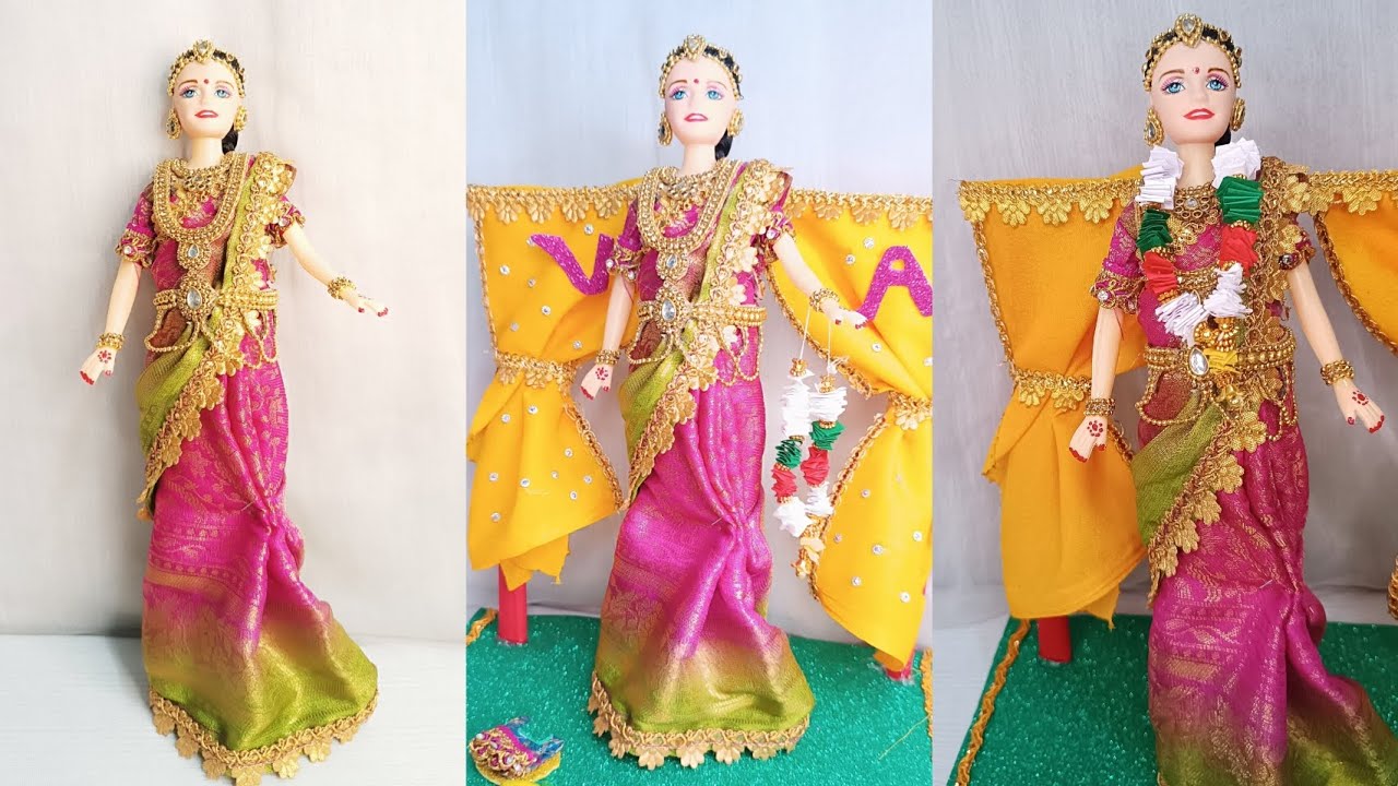 Diy baby shower doll making at home #babyshower #diy #babyshowerdecoration #godhbharai #barbiedoll 