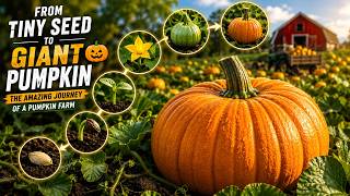 From Tiny Seed to Pumpkin Harvest 🎃 | The Amazing Journey of a Pumpkin Farm