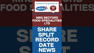 Mrs Bectors Food Specialities Share Split Record Date | Mrs Bectors Food Specialities Share News