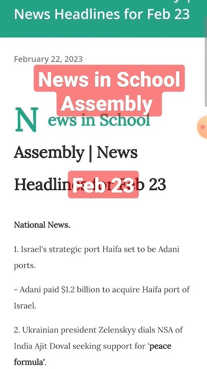 News In School Assembly News Headlines For Feb 23 YouTube news-in-school-assembly-news-headlines-for-feb-23-youtube
