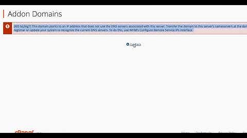 How to fix addon domain issue on cPanel
