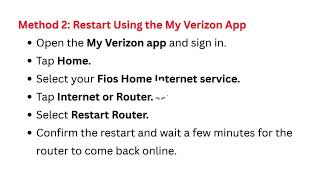 How To Restart A Verizon Fios - Reboot Fix No Internet
