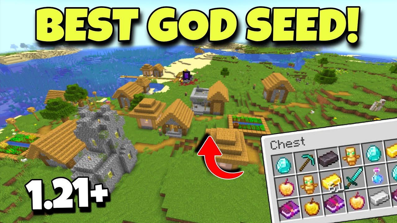 🔥[Best God Seed] For Minecraft 1.21 Java Edition | Seed Minecraft 1.21 ...