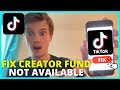 How To Fix TikTok Creator Fund Not Showing (UPDATE 2024)