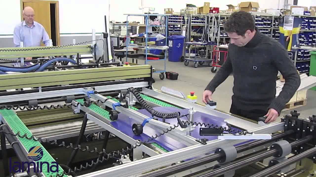 Panel Gluing Rack Lamina Gluer and WorkingStation - Panel Gluing - YouTube
