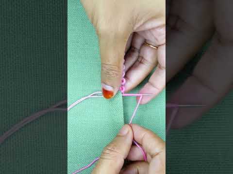 #embroidery #loopstitch #sewing #diynstitch #bracelet #beginnersstitch #diy #stitchboutique #beads