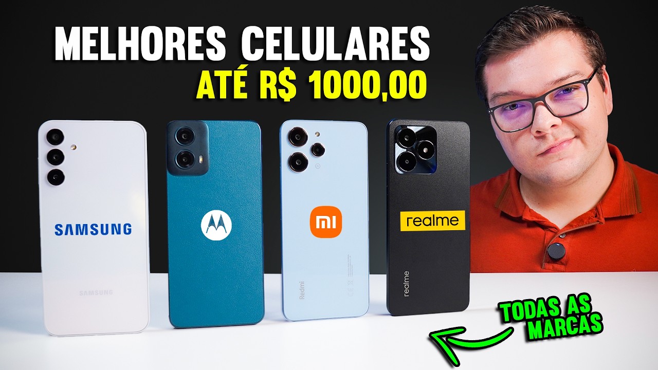 MENOS de R$ 1000! os MELHORES celulares de CADA MARCA para COMPRAR 2024 ...