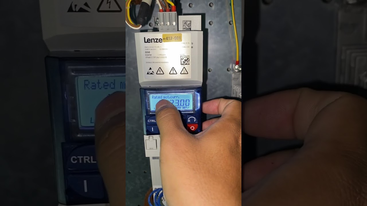 Lenze I550 motor current overload changing