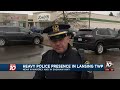 Heavy police presence in Lansing Township, State police on scene