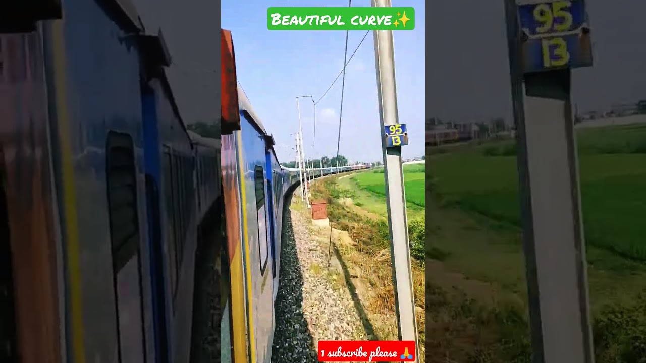 beautiful train curve 