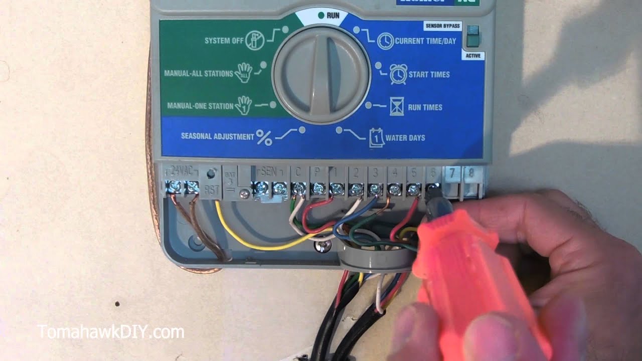 How to Install (Wire) a Sprinkler Controller - YouTube Flow Switch Wiring Diagram YouTube
