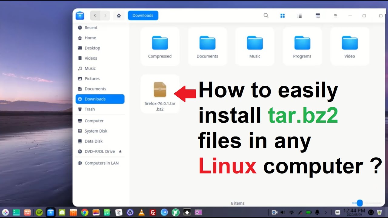 How to easily install tar.bz2 files in any Linux computer ?