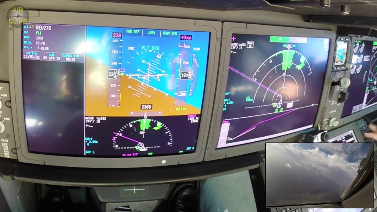B787 Cockpit Instruments Close-Up!!! Powerful La Reunion Island Takeoff, Air Austral! [AirClips]
