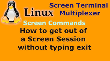How to get out of a Screen Session without typing exit - Terminal Multiplexer Linux Unix
