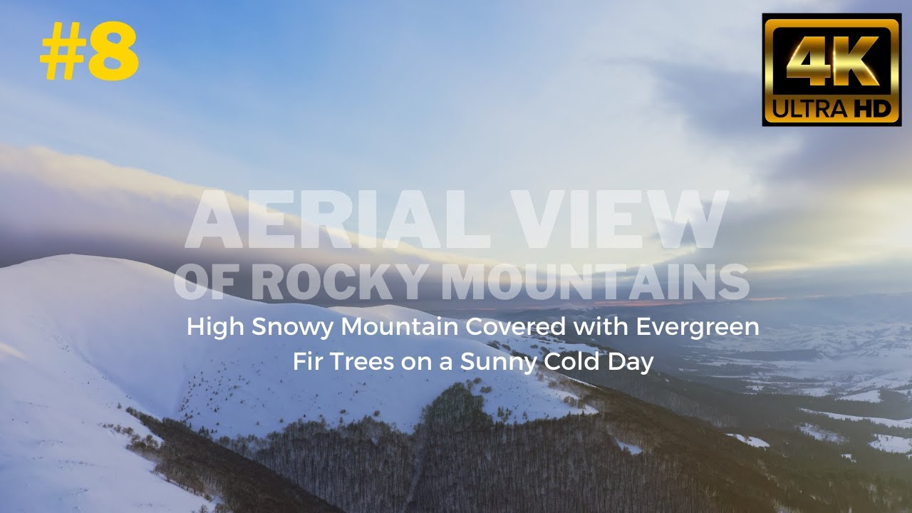 Aerial View Of Rocky Mountains 4K - Free Stock Footage 4K - Aerial View Of Rocky Mountains